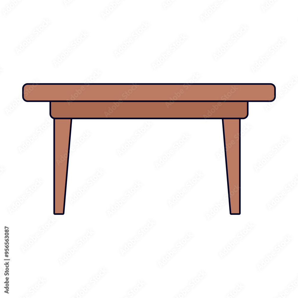 Table Simple Illustration Table Simple Illustration