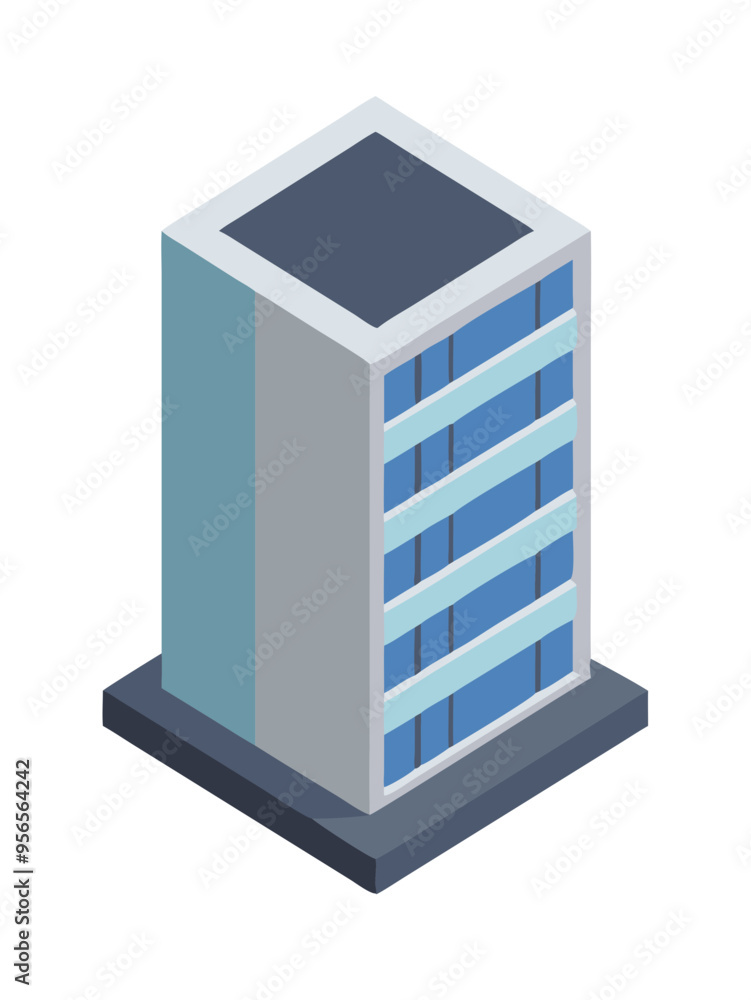 3D Office Building Icon 3D Office Building Icon