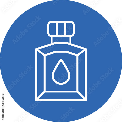 Aftershave line circle icon