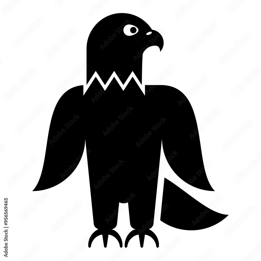 Eagle bald american bird silhouette icon black color vector illustration image flat style Eagle bald american bird silhouette icon black color vector illustration image flat style