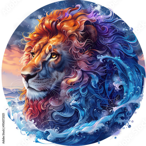 lion head in the sky