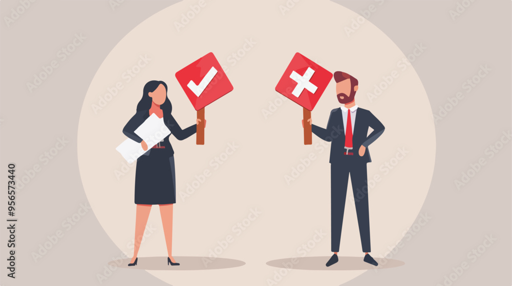 Business Decision Right or Wrong Man and Woman