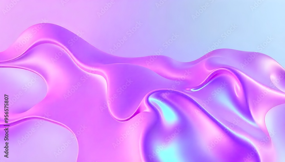 3D Colorful holographic abstract background. iridescent texture, liquid metal, wavy with shiny texture. purple and blue holo fluid shapes colorful background 3D Colorful holographic abstract background. iridescent texture, liquid metal, wavy with shiny texture. purple and blue holo fluid shapes colorful background