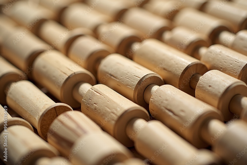 A detailed view of bamboo stalks, often used in Japanese or Asian-inspired designs A detailed view of bamboo stalks, often used in Japanese or Asian-inspired designs