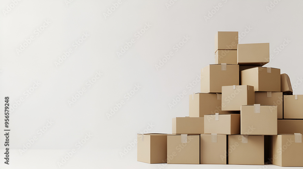stack of boxes stack of boxes
