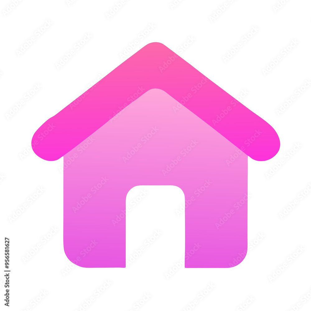 Home icon on a white background for apps, social media and websites Home icon on a white background for apps, social media and websites