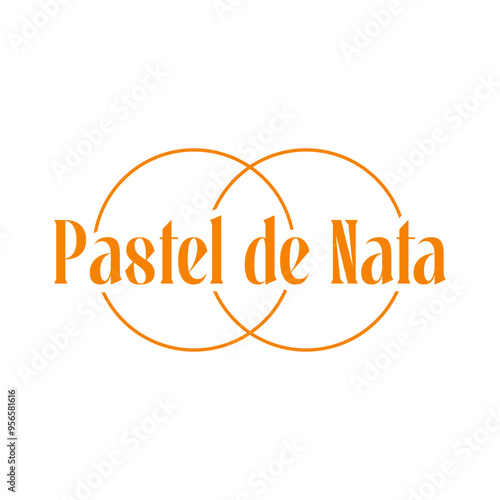 Pastel de nata logo design 
