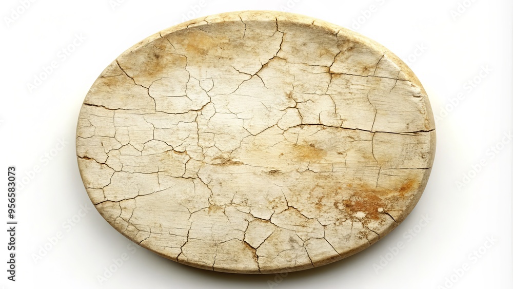 Weathered, ivory-hued circle with cracked, worn texture and subtle fissures, evoking a sense of aged, vintage elegance and fragile beauty. Weathered, ivory-hued circle with cracked, worn texture and subtle fissures, evoking a sense of aged, vintage elegance and fragile beauty.