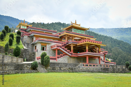 Buddhist Monastery at Dirang Arnachal Pradesh.   photo