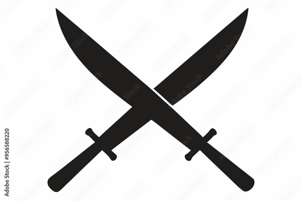 knife silhouette vector, Crossed swords icon
knife silhouette vector, Crossed swords icon