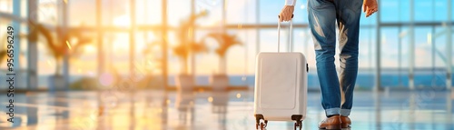 business travel checklist, with light effects enhancing preparation and smooth logistics.