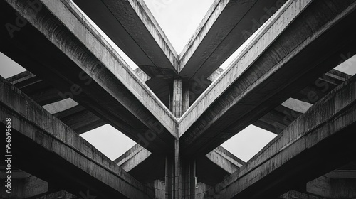 Abstract Architecture: Concrete Bridge Structure