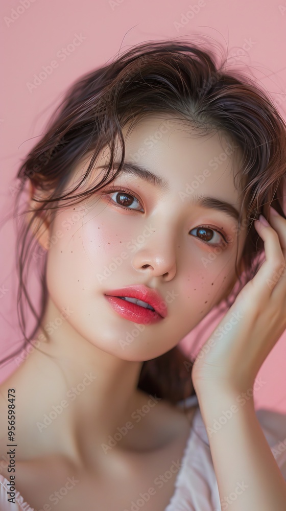 Portrait of a Young Woman with a Soft Gaze Portrait of a Young Woman with a Soft Gaze