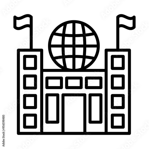 Consulate line icon