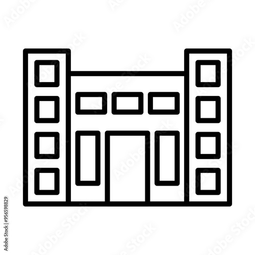 Immigration Center line icon