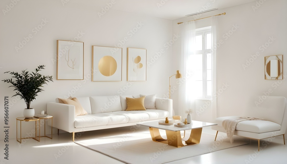 Photo interior modern design room 3d illustration Photo interior modern design room 3d illustration