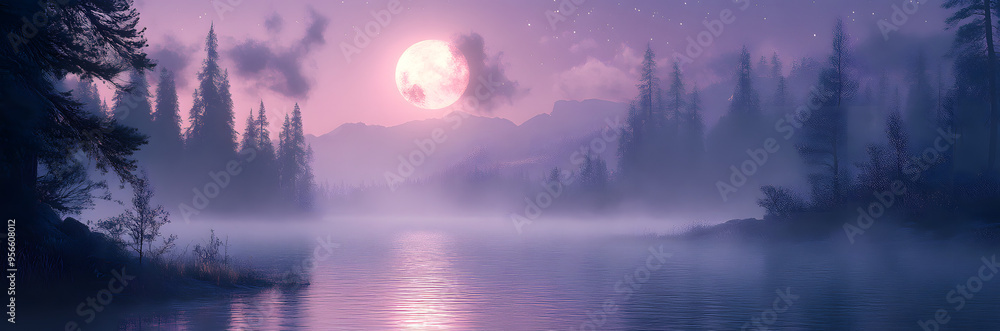 “Full Moon Illuminating a Misty Forest and Lake under a Purple Sky, Creating a Dreamlike, Cinematic Fantasy Scene with Enchanting and Mysterious Atmosphere”
“Full Moon Illuminating a Misty Forest and Lake under a Purple Sky, Creating a Dreamlike, Cinematic Fantasy Scene with Enchanting and Mysterious Atmosphere”