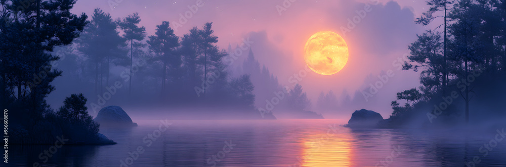 “Full Moon Illuminating a Misty Forest and Lake under a Purple Sky, Creating a Dreamlike, Cinematic Fantasy Scene with Enchanting and Mysterious Atmosphere”
“Full Moon Illuminating a Misty Forest and Lake under a Purple Sky, Creating a Dreamlike, Cinematic Fantasy Scene with Enchanting and Mysterious Atmosphere”