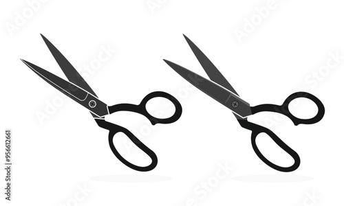 Fabric scissors vector design on a white background