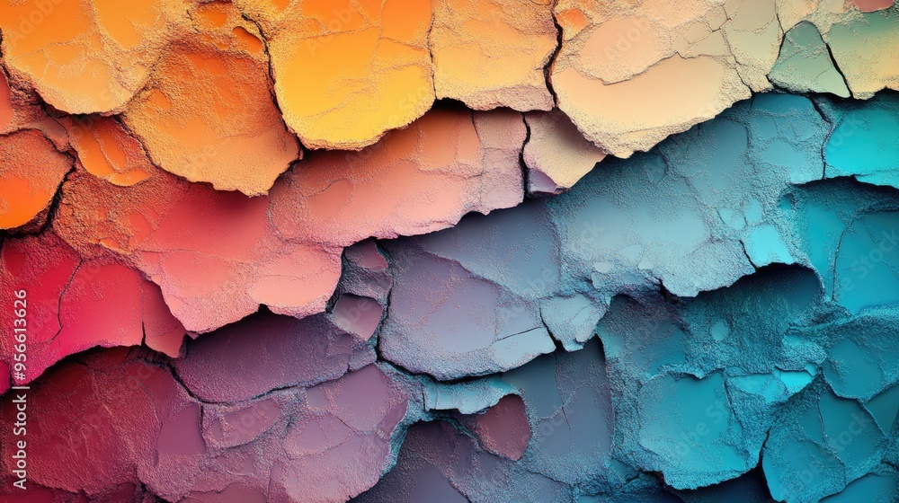 Abstract Textured Background with Cracked Layers and Color Transitions Abstract Textured Background with Cracked Layers and Color Transitions