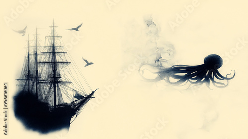 Illustration from Twenty Thousand Leagues Under the Seas