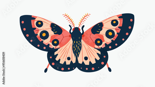 Cute Bug Icon Hand-Drawn Sticker with Adorable Beetle