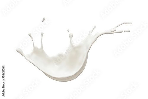 White or milky liquid splashes are suitable for cosmetics advertising, the food and beverage industry, and abstract graphic design projects