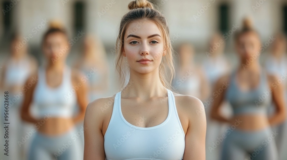 Fitness Influencer Hosting an Interactive Virtual Workout Class Reaching a Worldwide Audience Through Remote Streaming and Video Technology Fitness Influencer Hosting an Interactive Virtual Workout Class Reaching a Worldwide Audience Through Remote Streaming and Video Technology