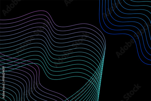 Photography Dynamic waves abstract fluidity background design