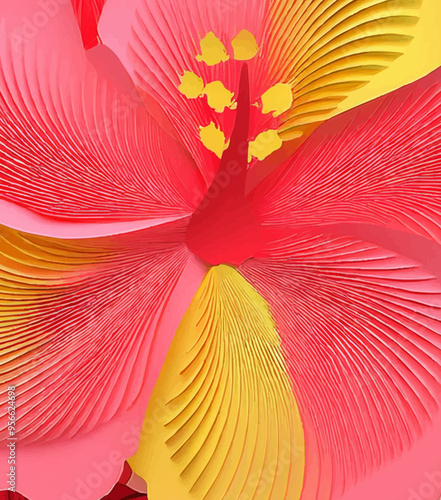 FLOR DE HIBISCO ROSA