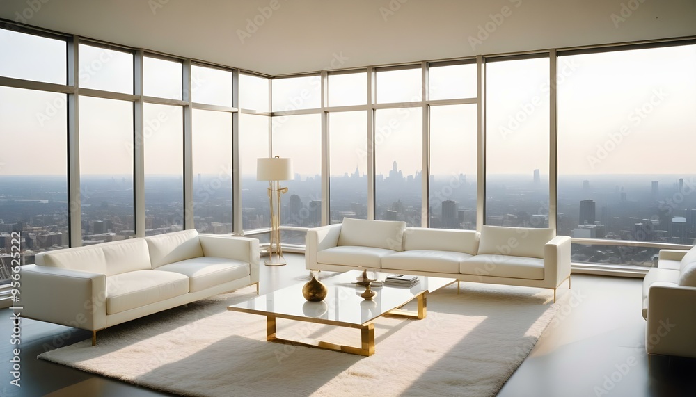 Fototapeta premium Photo interior modern design room 3d illustration