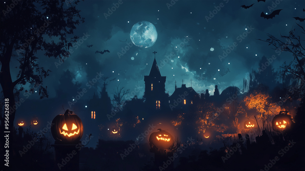 ハロウィンの背景 ハロウィンの背景