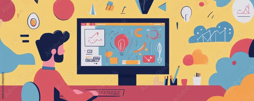 Animated SVG icons being created on a digital canvas, web animation design, dynamic web content Animated SVG icons being created on a digital canvas, web animation design, dynamic web content