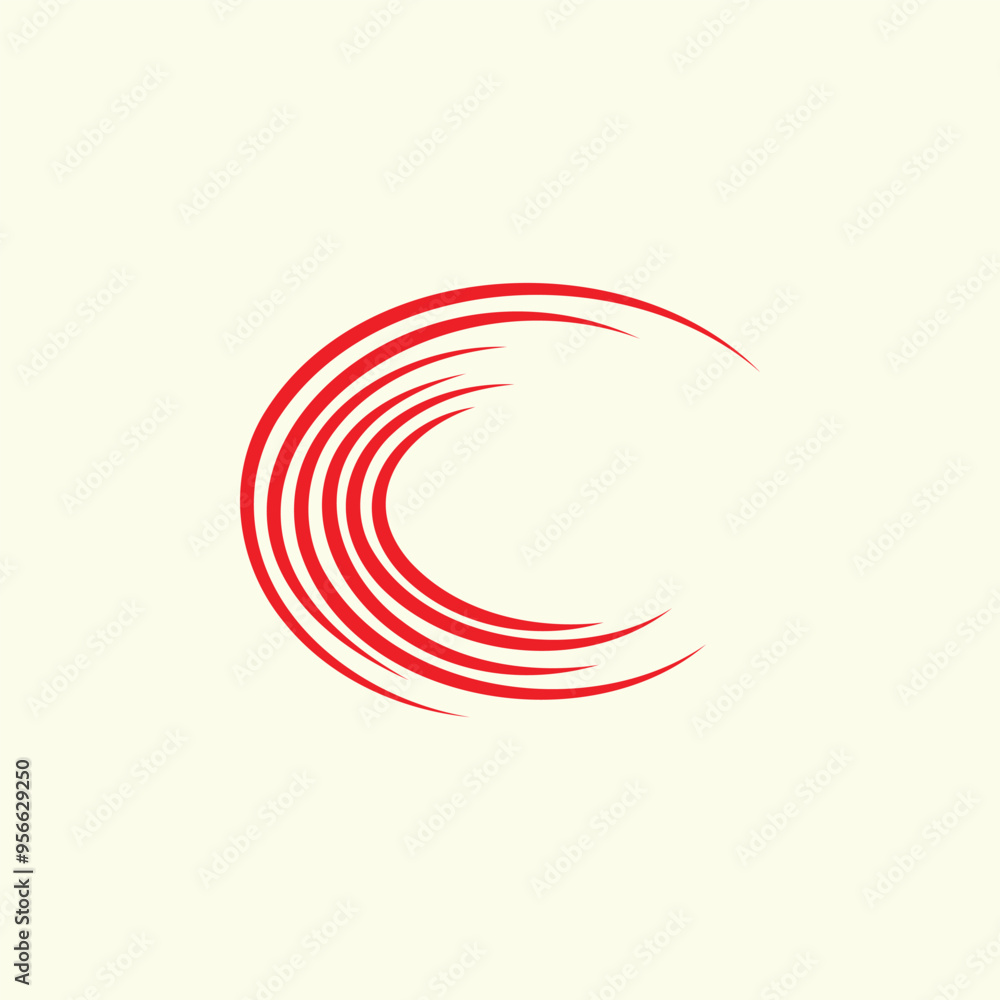 Creative Red Circle vector logo Design Creative Red Circle vector logo Design
