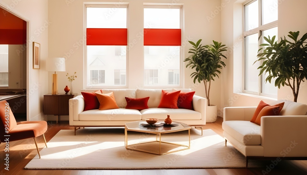 Photo interior modern design room 3d illustration Photo interior modern design room 3d illustration