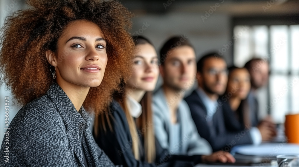 Obraz premium Professional Business Meetings, Modern Corporate Negotiations, Team Collaboration Backgrounds