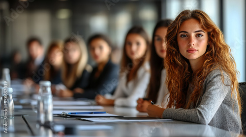 Wallpaper Mural Professional Business Meetings, Modern Corporate Negotiations, Team Collaboration Backgrounds Torontodigital.ca