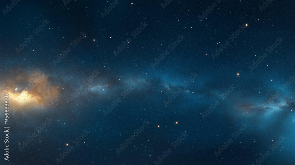 Stars and nebula in outer space, constellation galaxy in Universe, cosmos background 