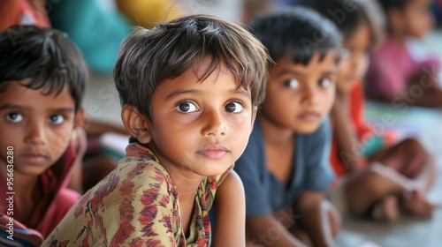 Curious Children in Classroom Setting