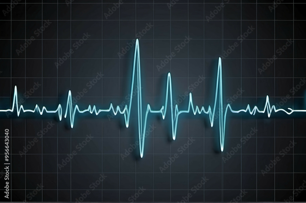 Heartbeat diagram art design Heartbeat diagram art design