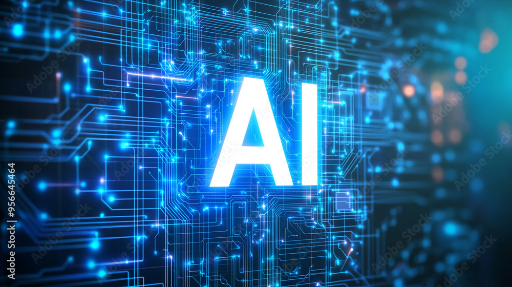AI technology background. AI technology background.