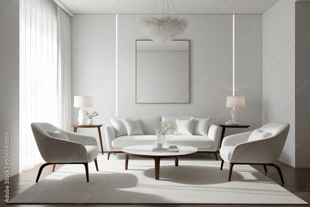 Elegant White Serenity with Pristine Clarity and Light in Design Elegant White Serenity with Pristine Clarity and Light in Design