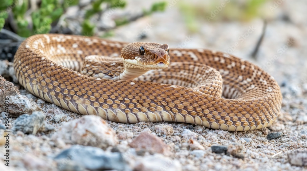 Close-up of a Western Diamondback Rattlesnake