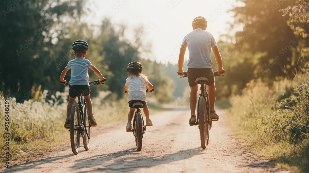 Obraz premium Family Biking Adventure