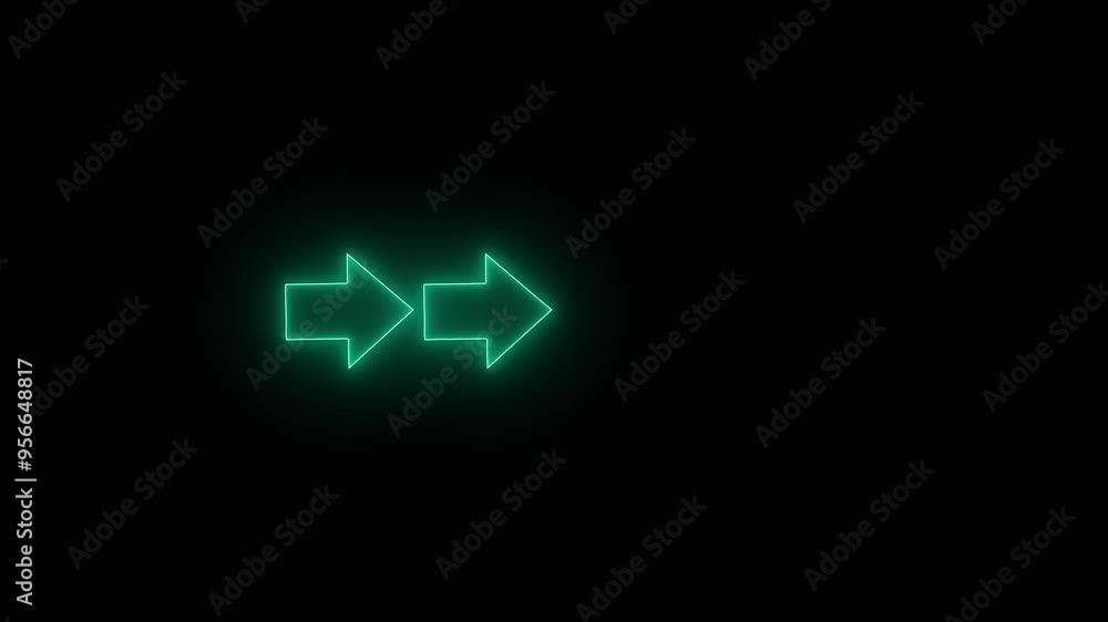 Arrow Neon Futuristic Direction Pointer. Arrow Neon Futuristic Direction Pointer.