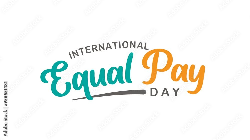 International Equal Pay Day Text Animation. Great for International Equal Pay Day Celebrations with transparent background, for banner, social media feed wallpaper stories International Equal Pay Day Text Animation. Great for International Equal Pay Day Celebrations with transparent background, for banner, social media feed wallpaper stories
