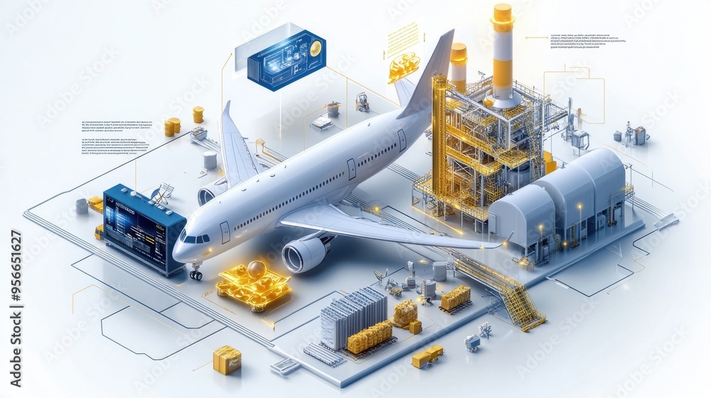Diagram showing the lifecycle of Sustainable Aviation Fuel from ...