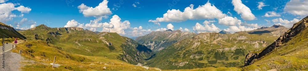 Panorama of the Austrian Alps. View from the Grosslockner highway Panorama of the Austrian Alps. View from the Grosslockner highway
