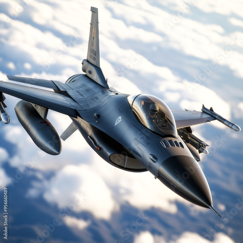 military plane in sky
