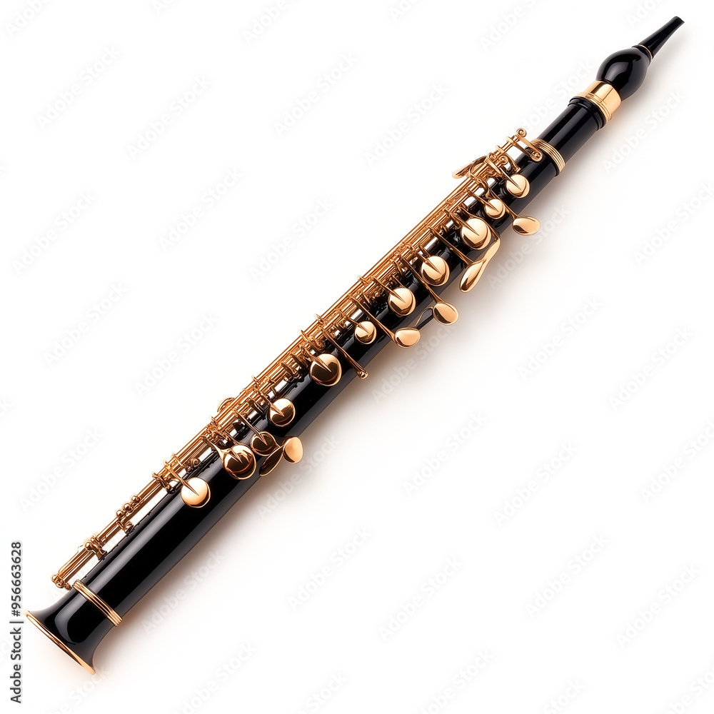 Fototapeta premium Oboe Isolated
